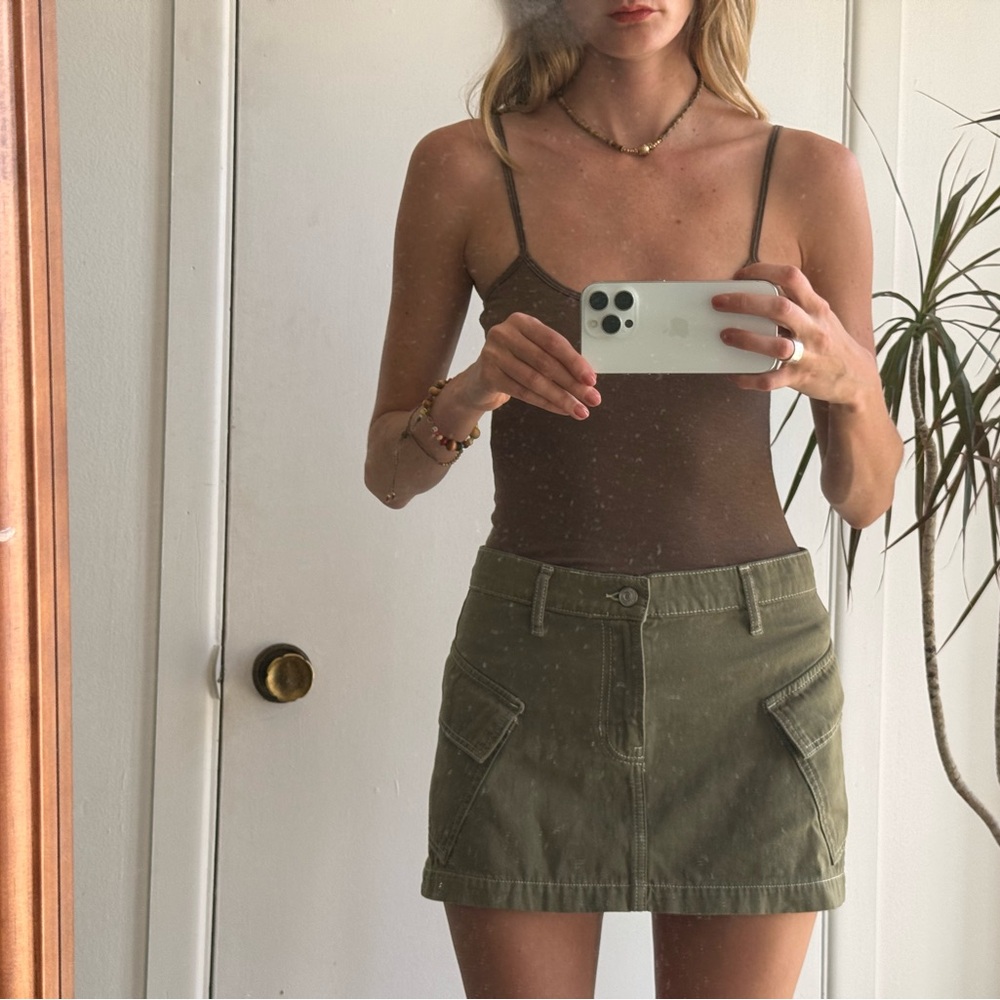 Olive Green Women's Skirt